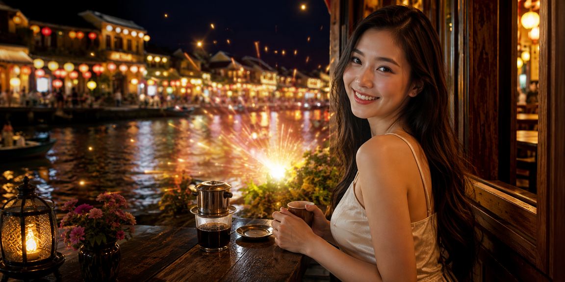Khách chơi casino tại Hội An thưởng thức cà phê truyền thống Việt Nam